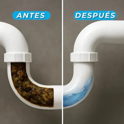 ¿Tu tubería sigue tapándose una y otra vez? Don Javier® elimina la grasa, los residuos y los malos olores acumulados durante años en solo 15 minutos.